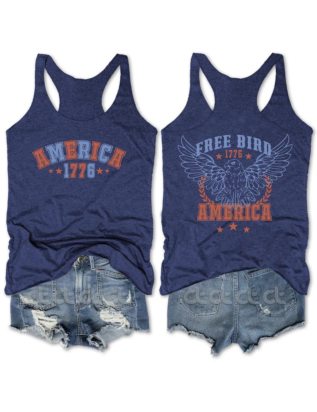 Free Bird America 1776 4th Of July Tank