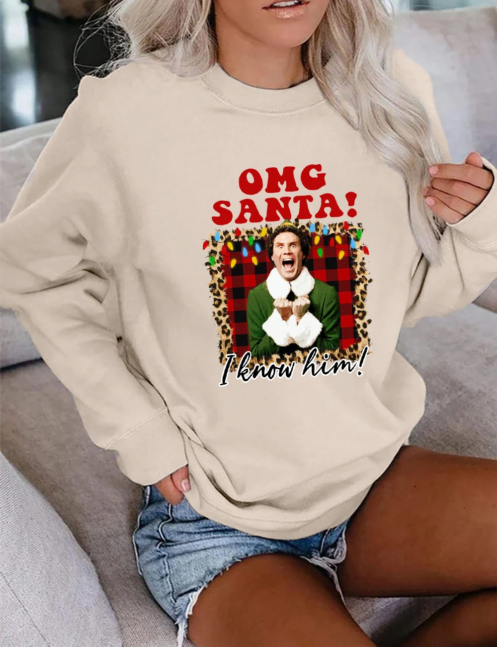 OMG Santa I Know Him Christmas Sweatshirt