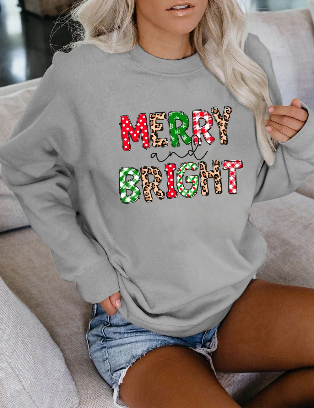 Merry and Bright Christmas Sweatshirt