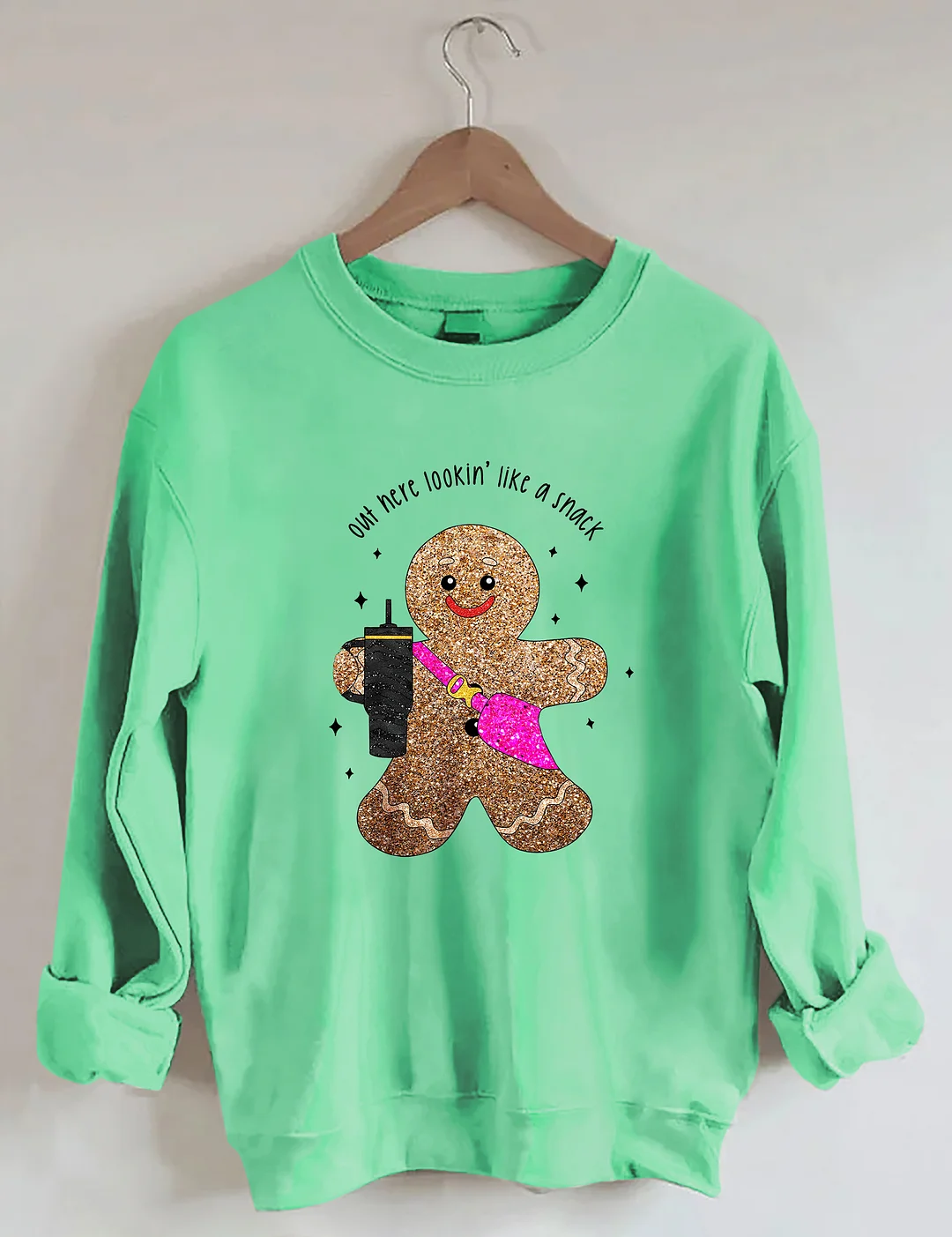 Sparkly Gingerbread Man Sweatshirt