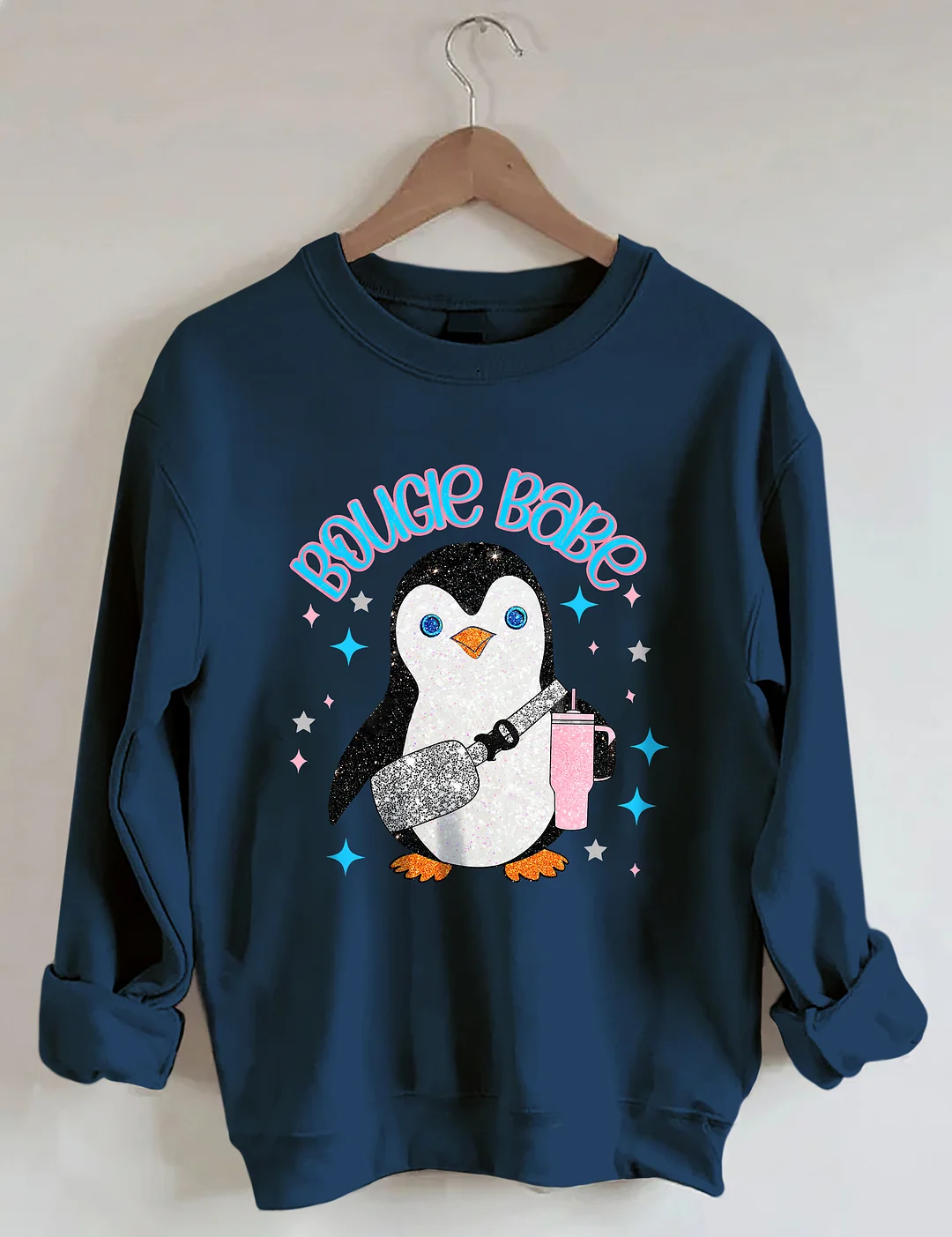 Bougie Babe Penguin Christmas Sweatshirt