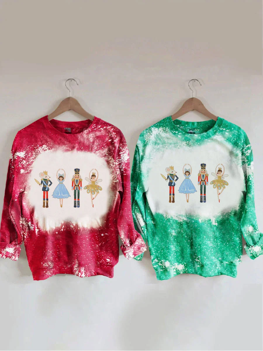 Sugar Plum Fairy Tie Dye Christmas Sweatshirt