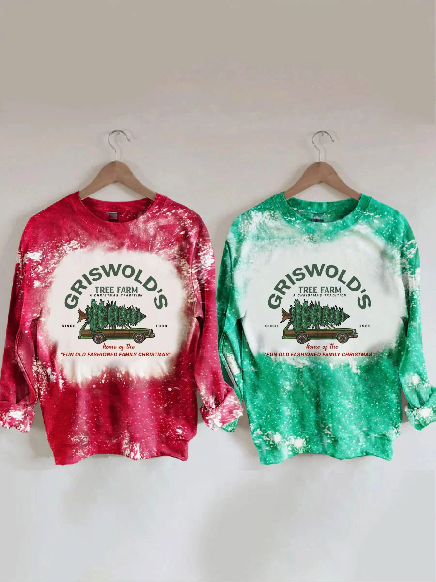 Griswold Christmas Tie Dye Sweatshirt