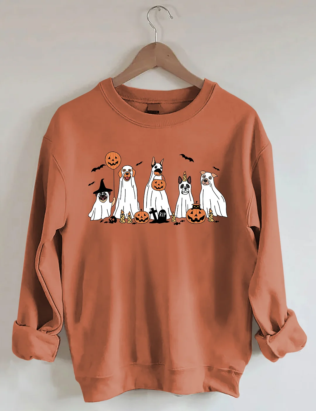 Halloween Ghost Dog Sweatshirt