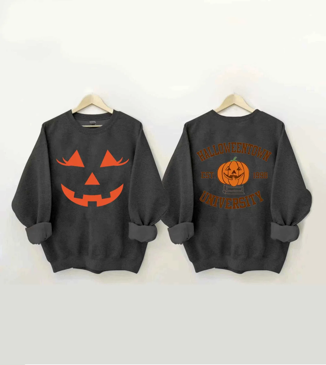 Smile Pumpkin Halloweentown Est 1998 Sweatshirt