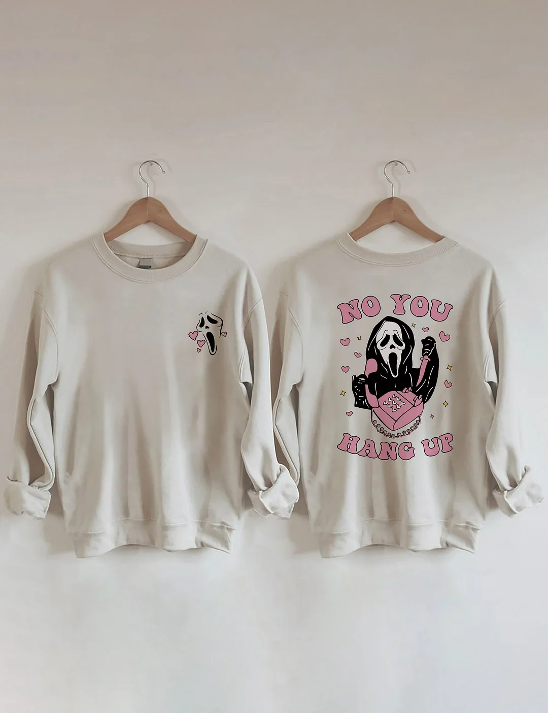 No You Hang Up Ghost Face Sweatshirt