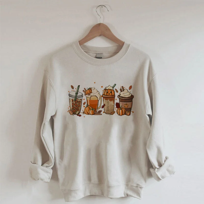 Fall Halloween Latte Sweatshirt