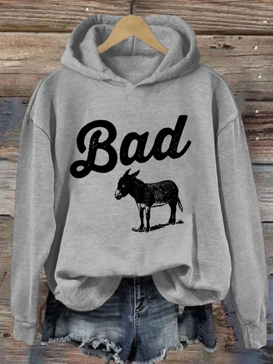 Funny Bad Ass Donkey Hoodie