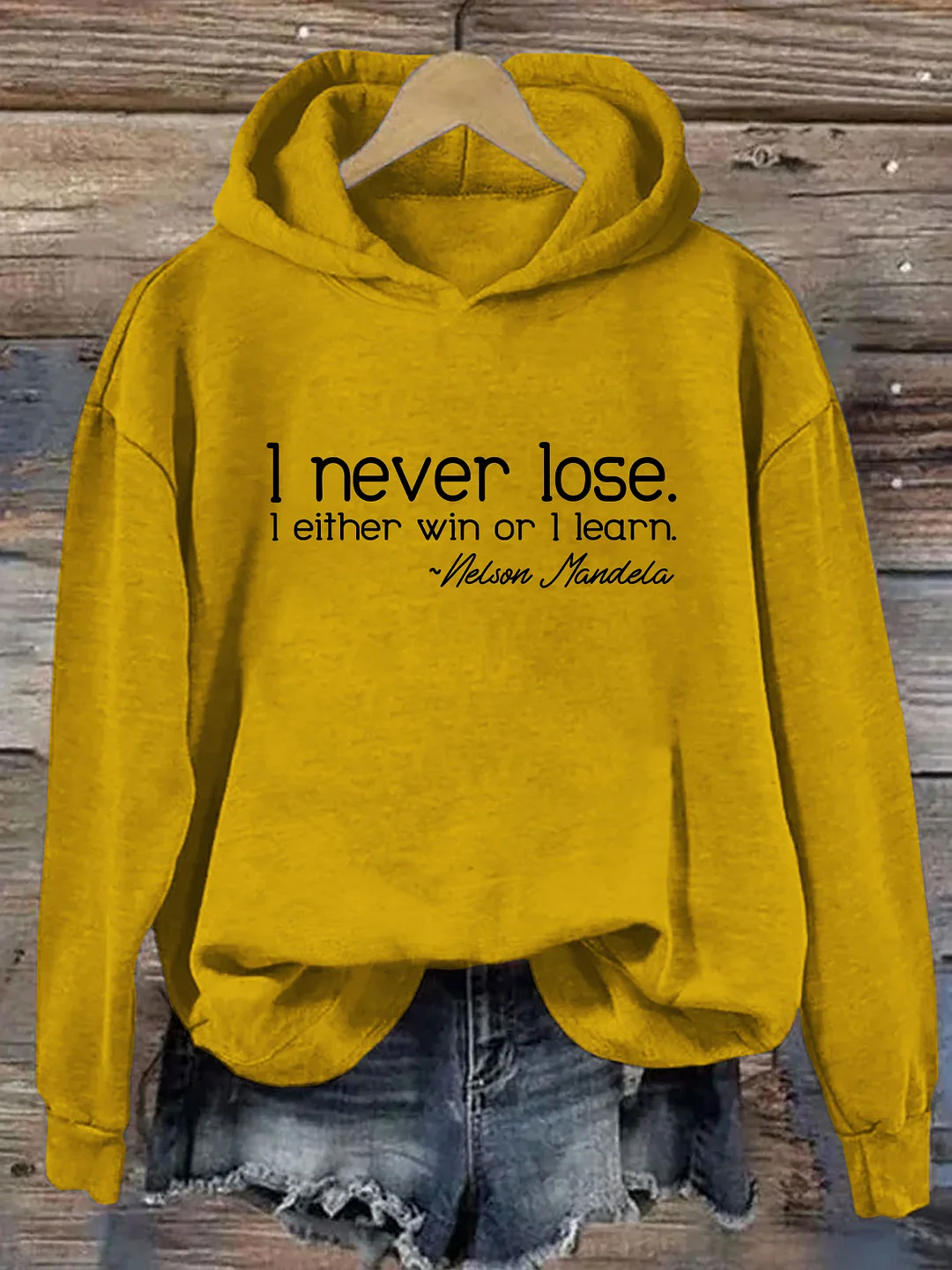 I Never Lose I Either Win Or I Learn Hoodie