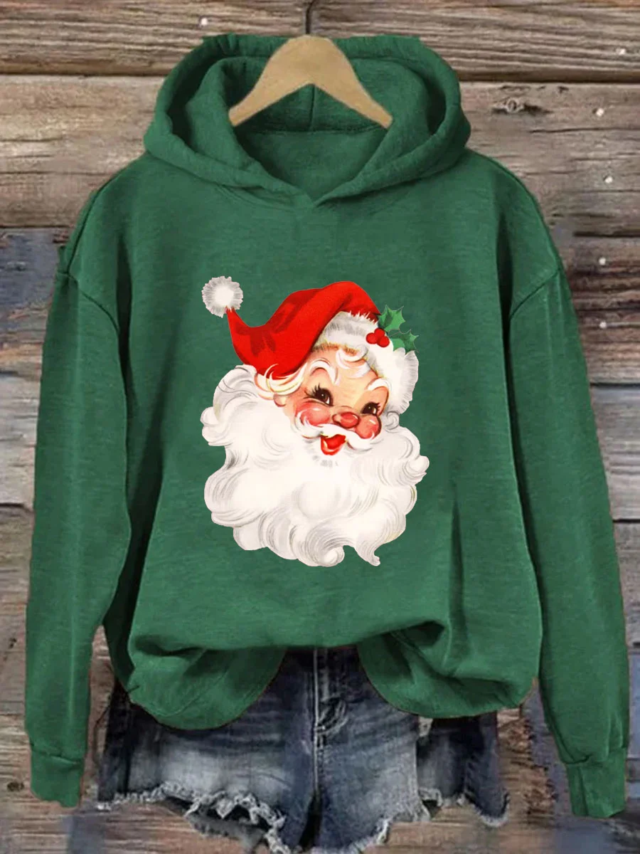 Retro Christmas Santa Hoodie