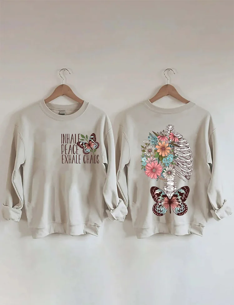 Inhale Peace Exhale Chaos Sweatshirt