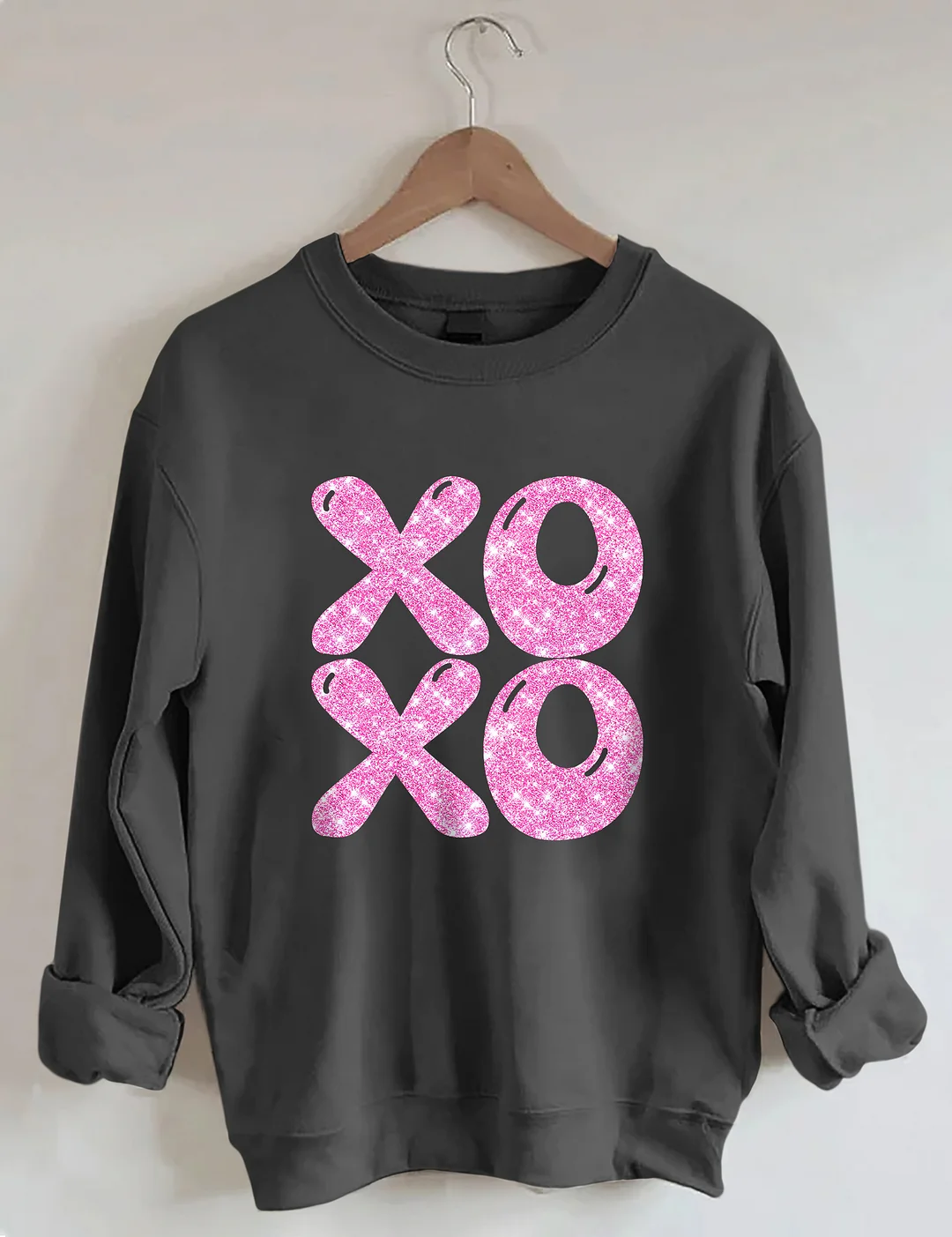 Glitter XOXO Valentines Day Sweatshirt