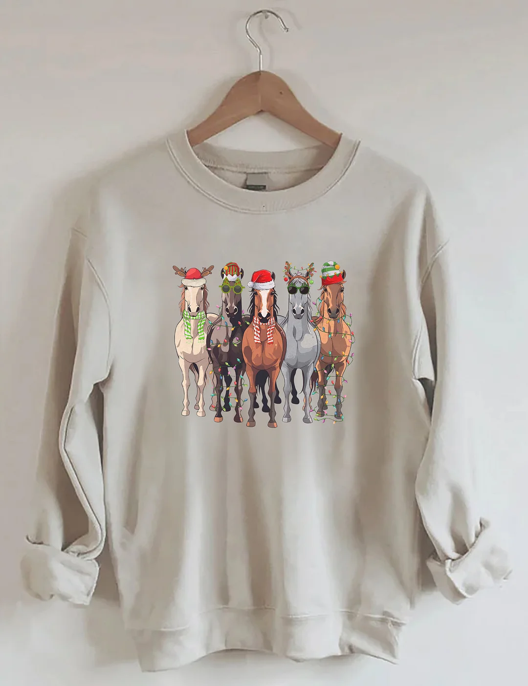 Horses Merry Christmas Sweatshirt