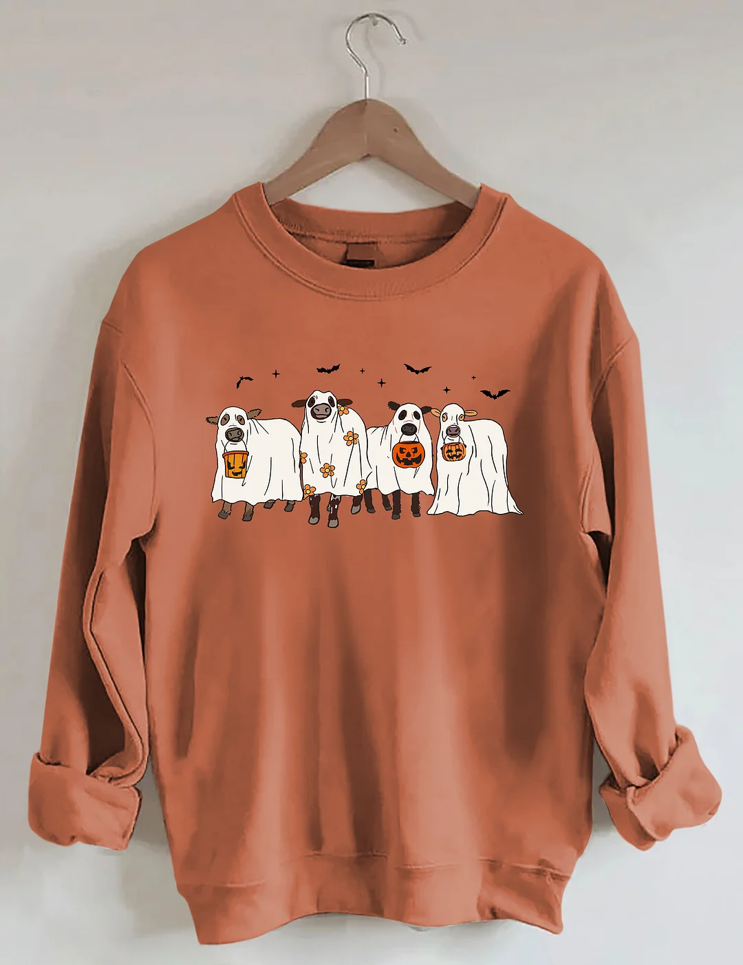 Halloween Ghost Cows Sweatshirt