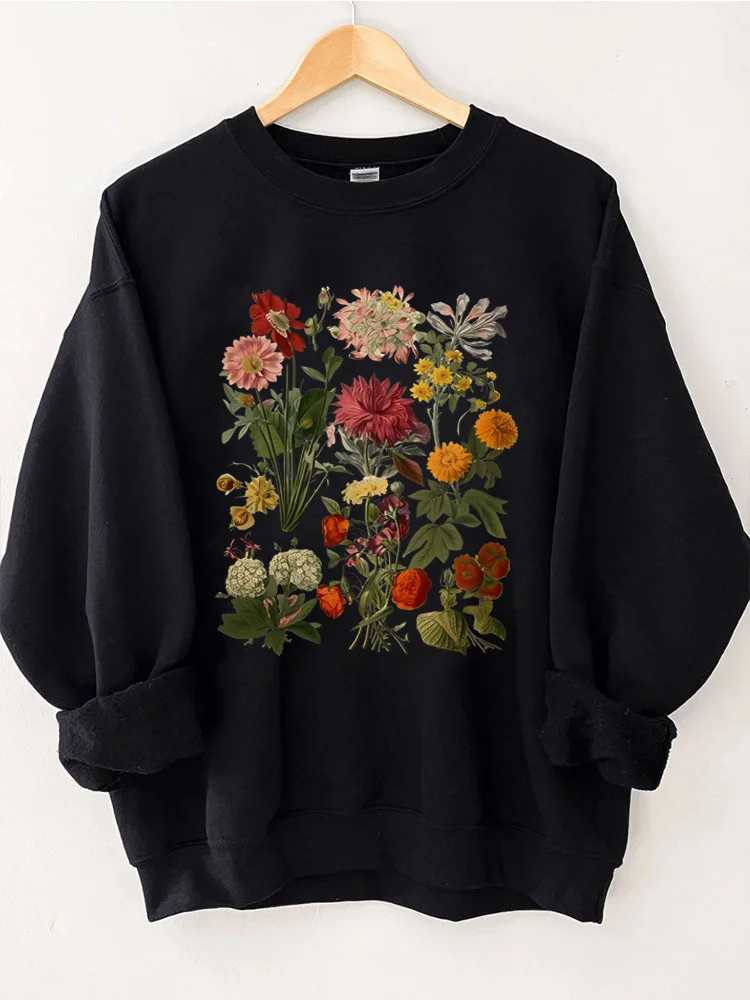 Cottagecore Vintage Flowers Sweatshirt