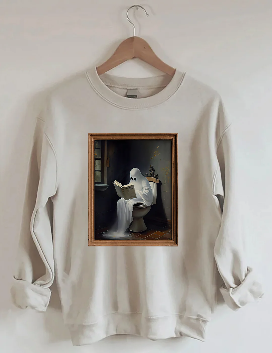 Ghost On Toilet Sweatshirt