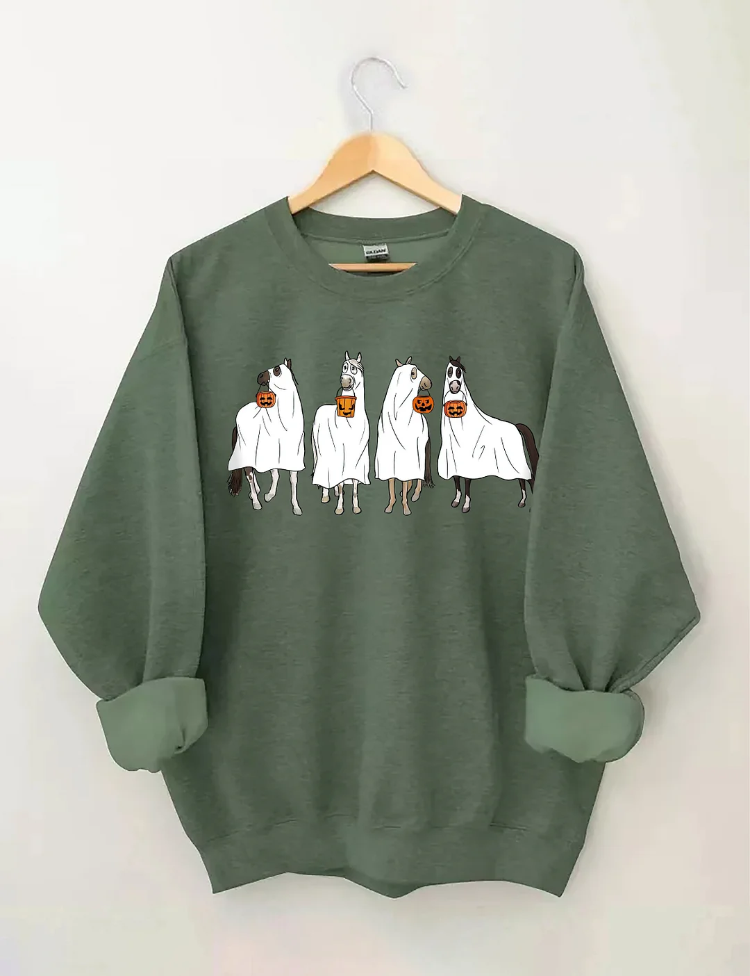 Halloween Horse Ghost Sweatshirt