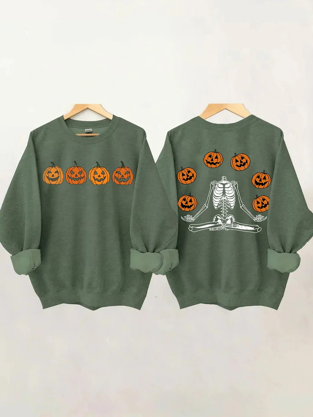 Pumpkin Skeleton Halloween Sweatshirt