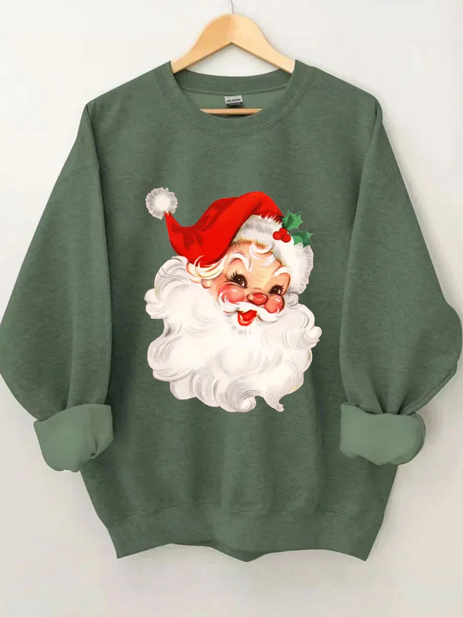 Retro Christmas Santa Sweatshirt