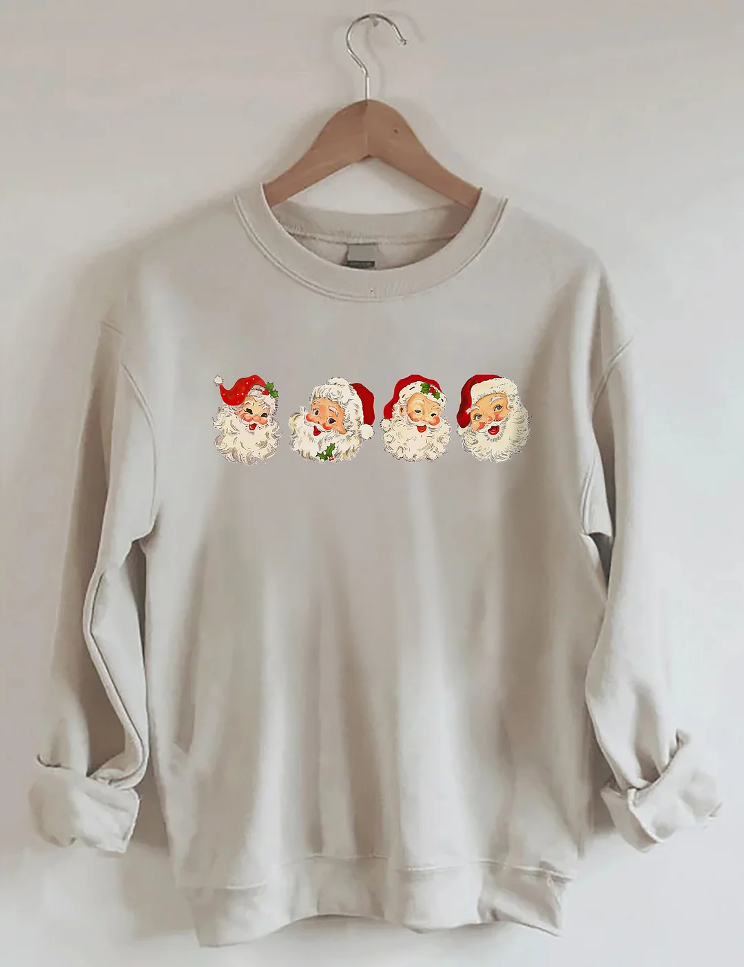 Retro Cheerful Santa Sweatshirt