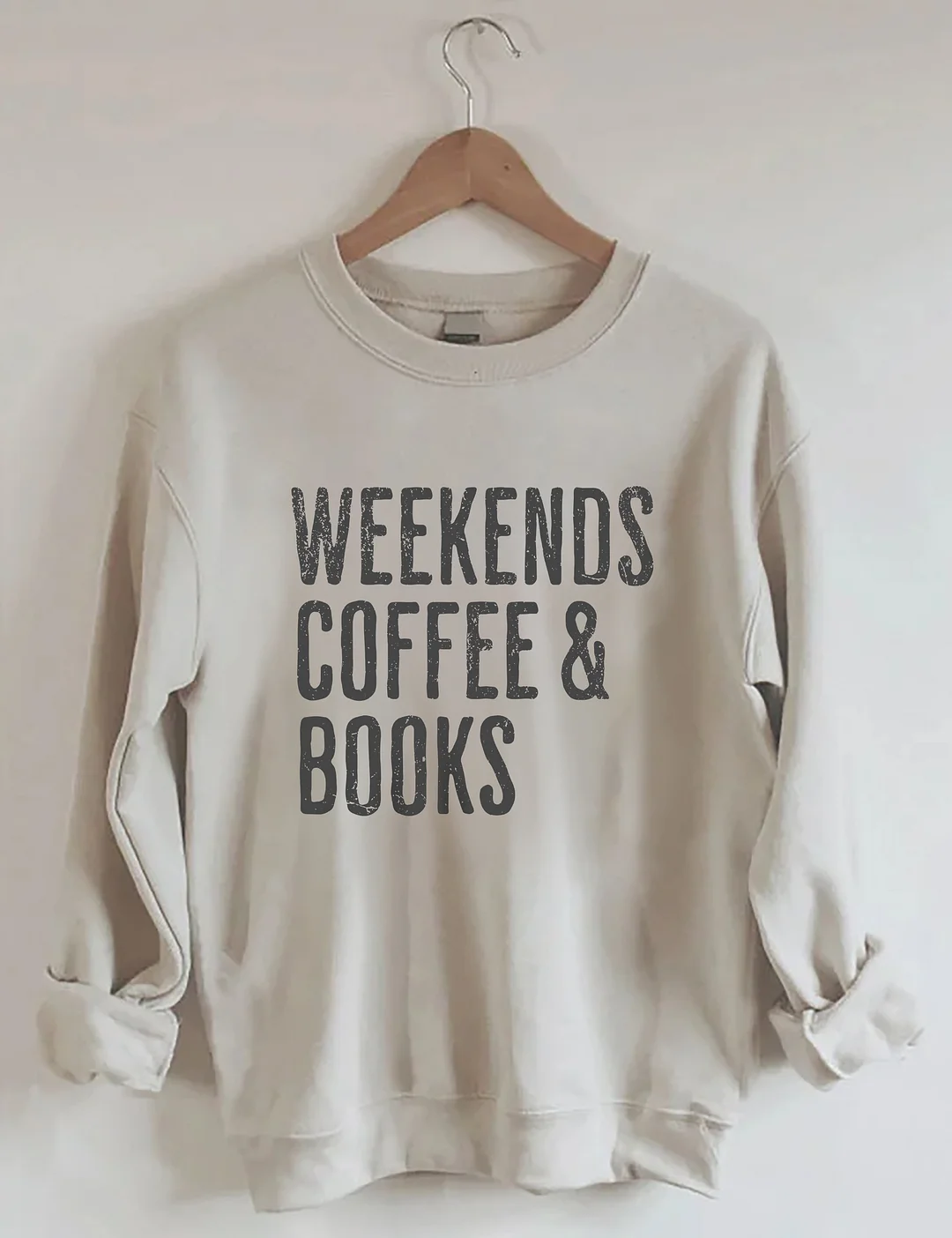 Weekends Coffee & Books Sweatshirt