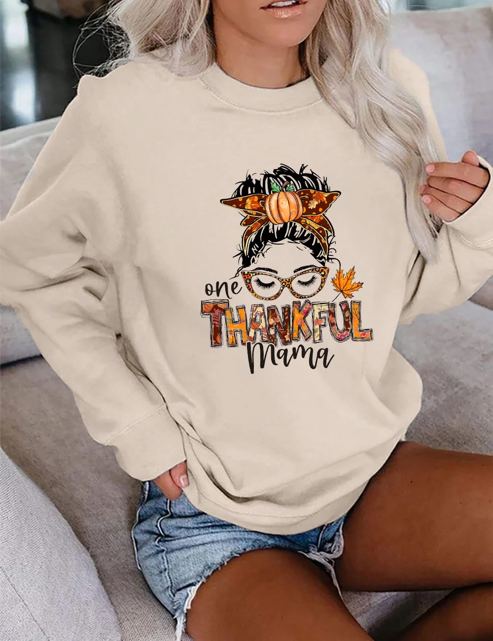 One Thankful Mama Sweatshirt