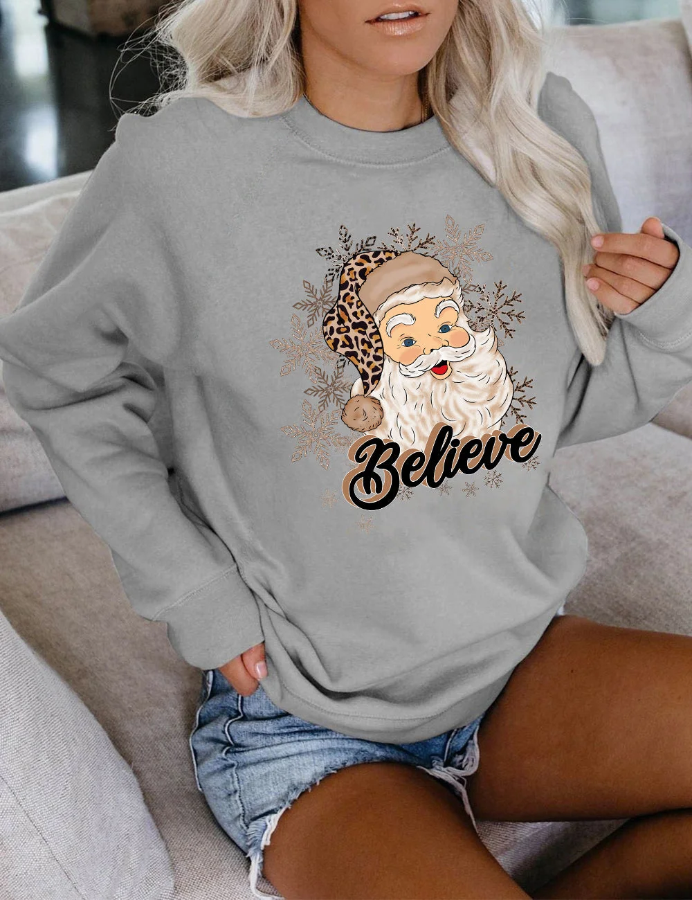 Christmas Santa Believe Sweatshirt