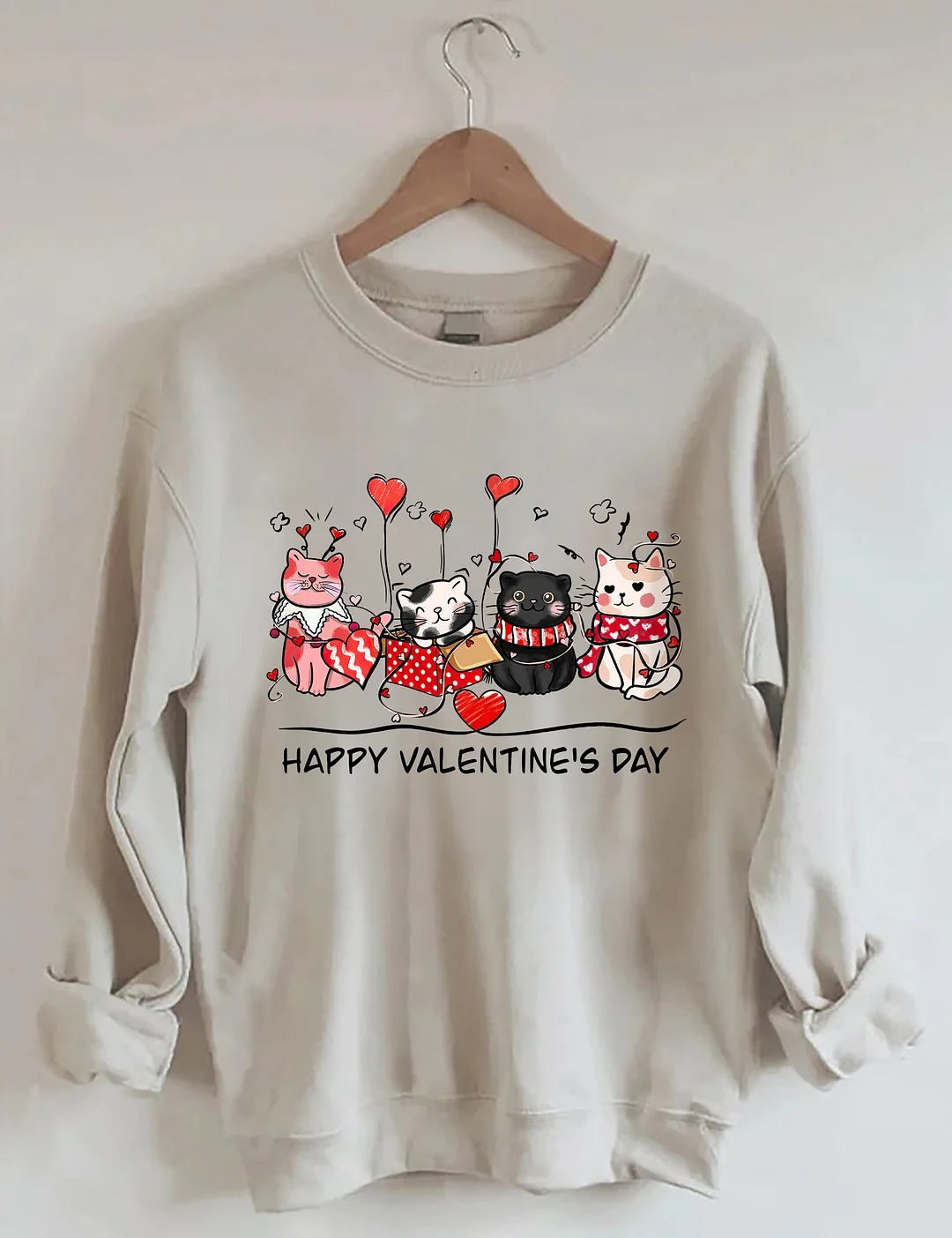 Valentine's Cats Sweatshirt