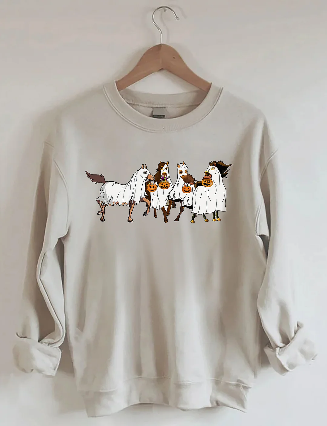 Halloween Horse Ghost Sweatshirt