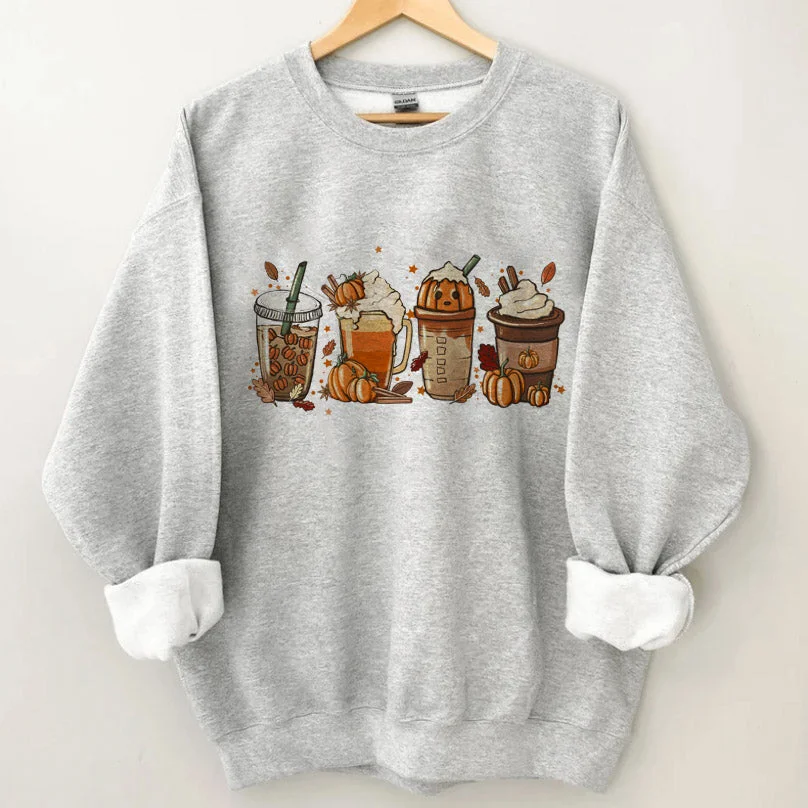 Fall Halloween Latte Sweatshirt