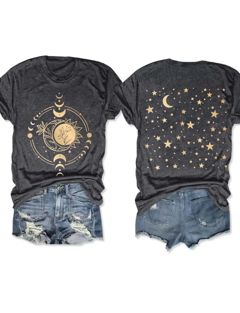 Shiny Mysterious Moon Phase T-shirt