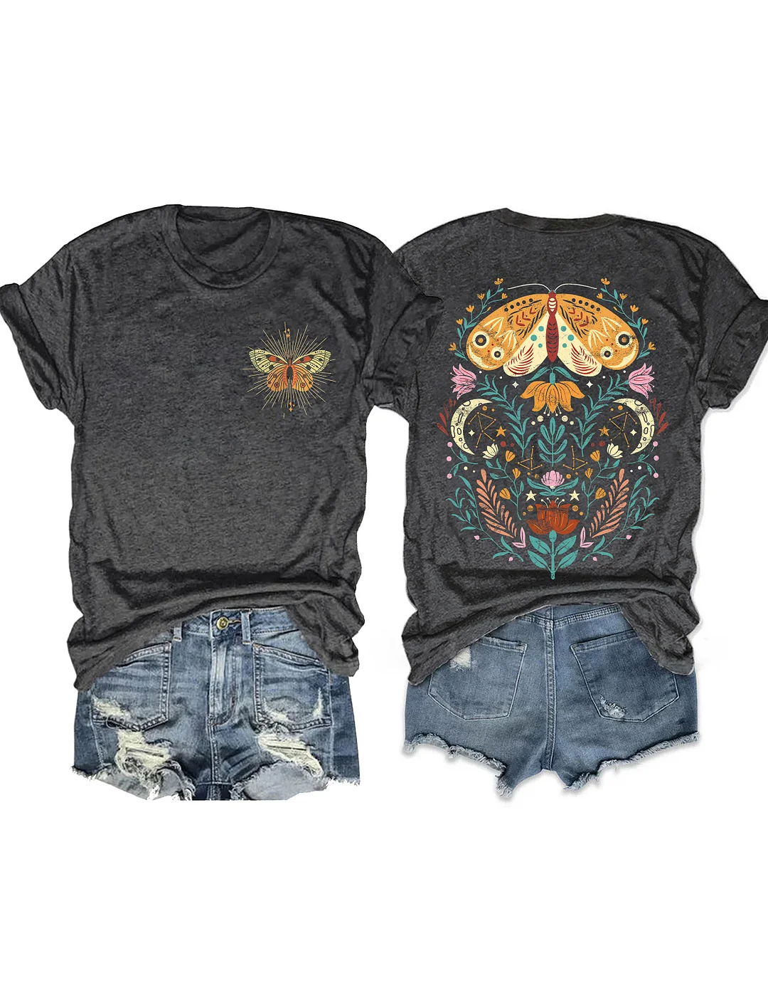 Celestial Moth Butterfly T-shirt