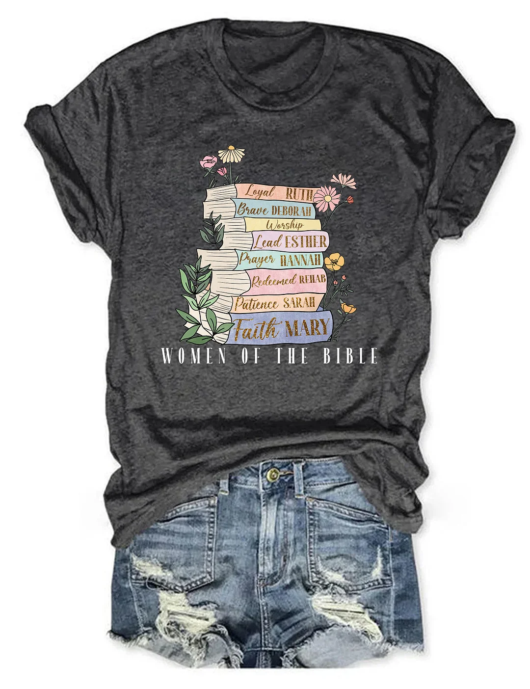 Women of The Bible Books T-Shirt