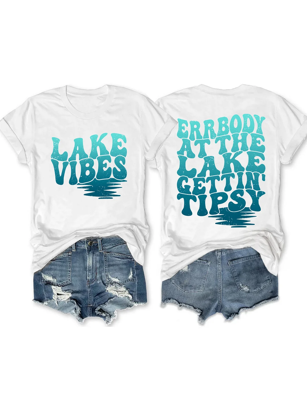 Errbody At The Lake Gettin' Tipsy T-shirt