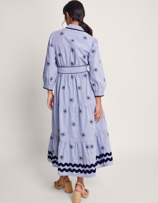 Monsoon Adira Shirt Dress Blue - Image 4